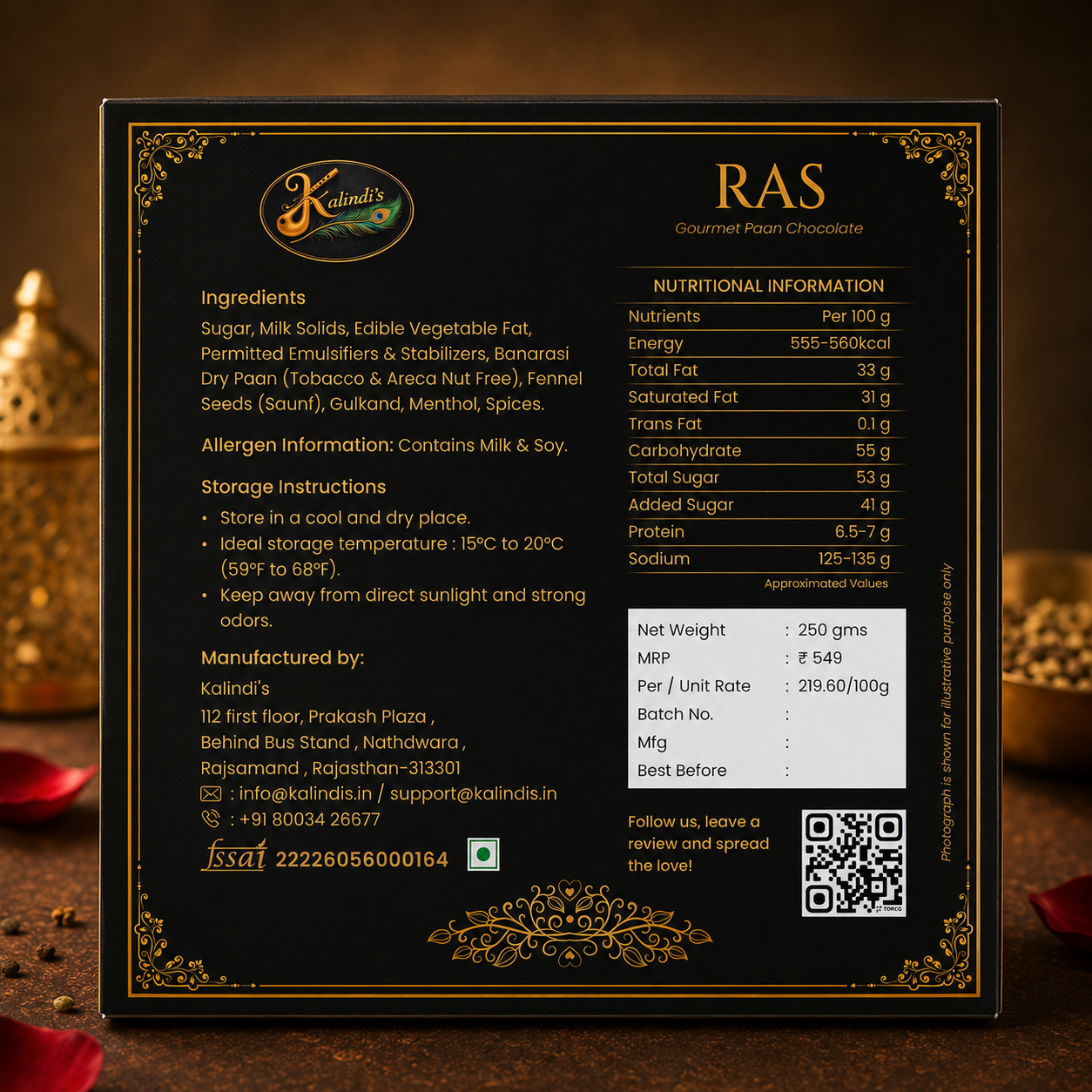 RAS Gourmet Paan Chocolate | Premium Handcrafted Gift Box 🍫